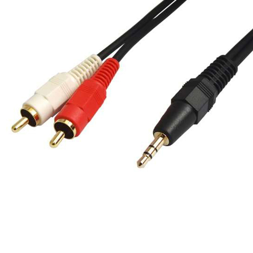 [3M][W2]オーディオケーブル ステレオミニ－RCA赤白ピンプラグ変換ケーブル VM-4104/VM4104_画像1