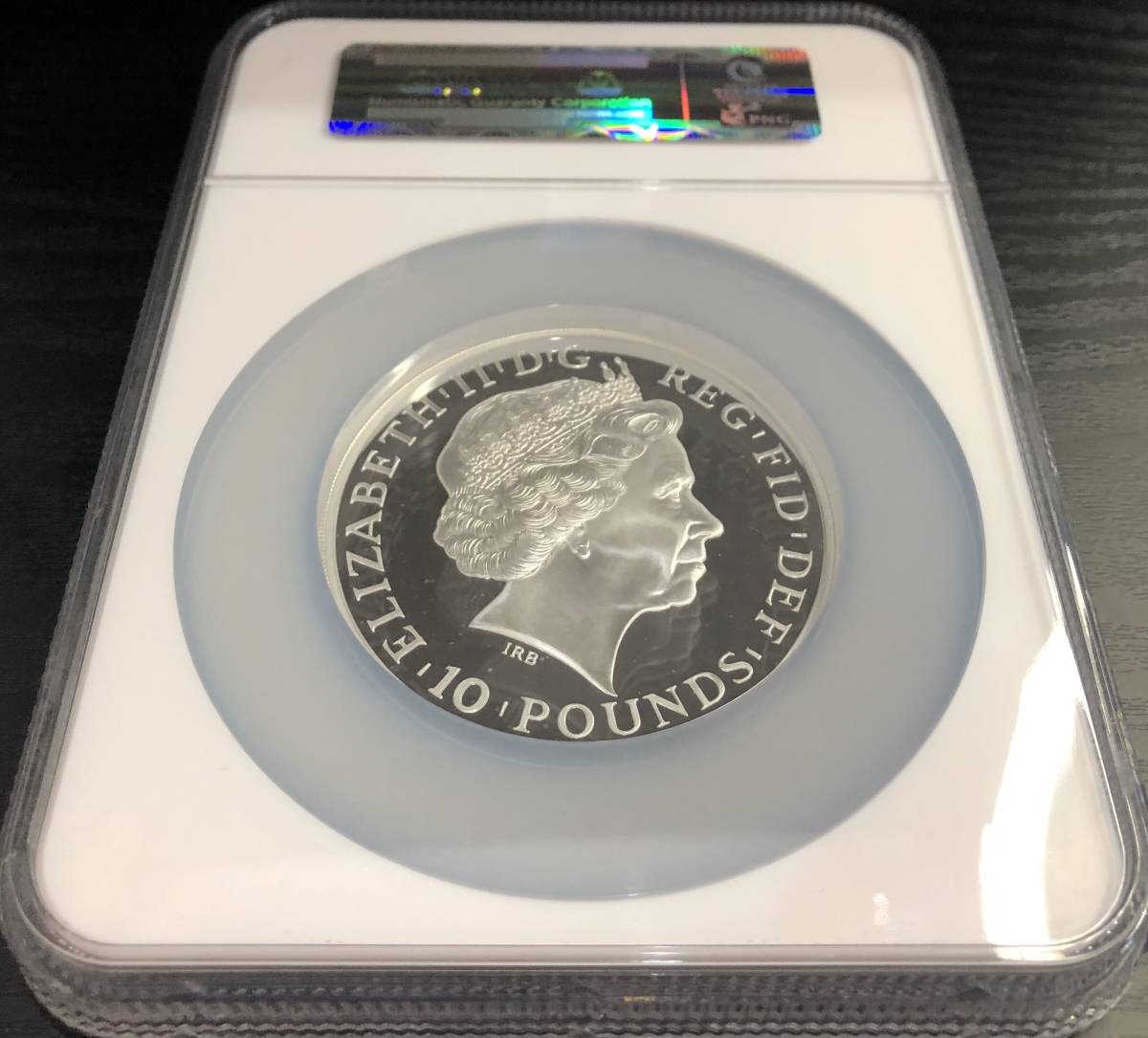 【高鑑定大型銀貨】2013年イギリス 10ポンドNGC PF69 ULTRACAMEO FIRST RELEASES ブリタニア プルーフ　モダンコイン アンティーク_画像7