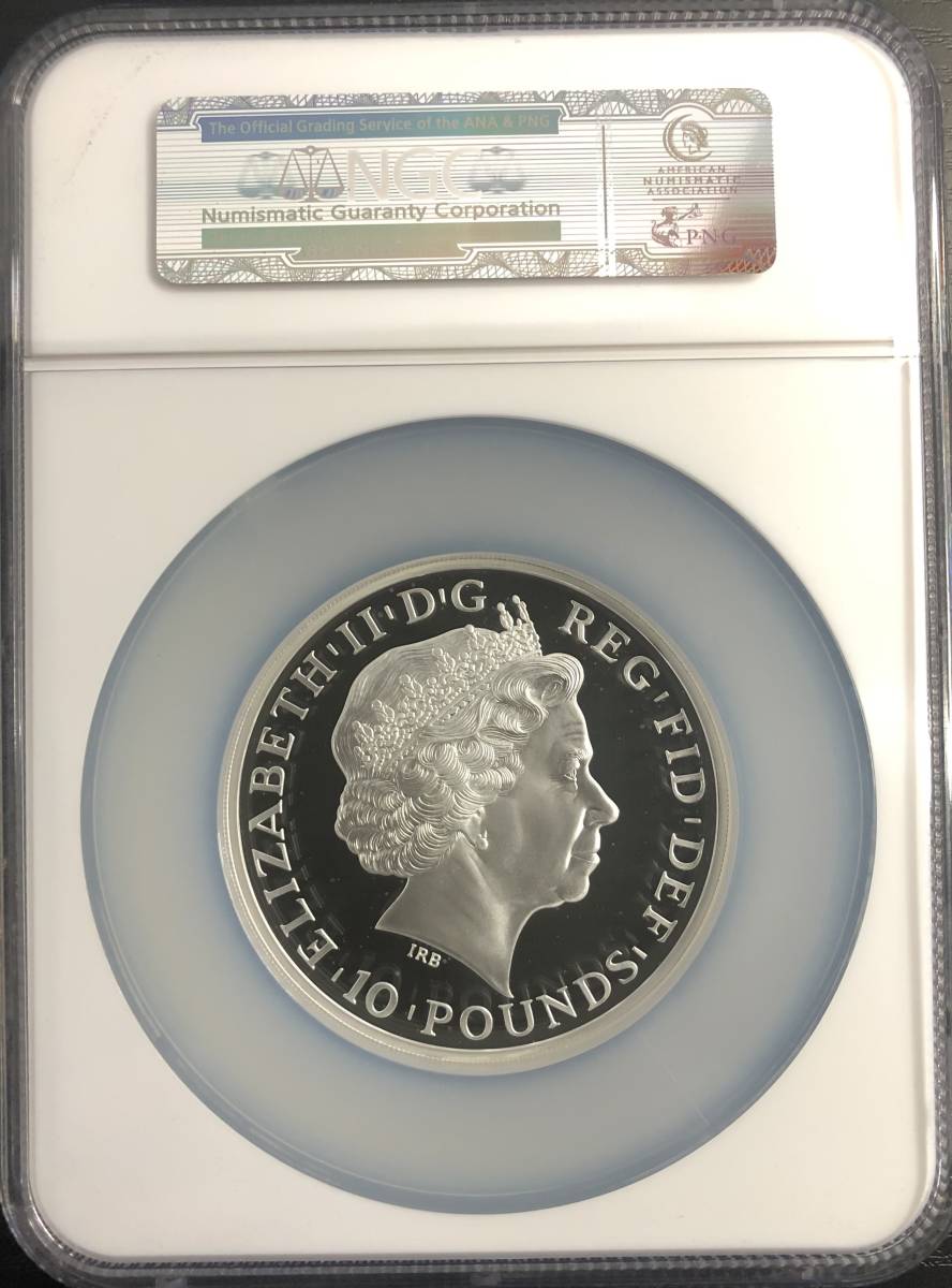 【高鑑定大型銀貨】2013年イギリス 10ポンドNGC PF69 ULTRACAMEO FIRST RELEASES ブリタニア プルーフ　モダンコイン アンティーク_画像5