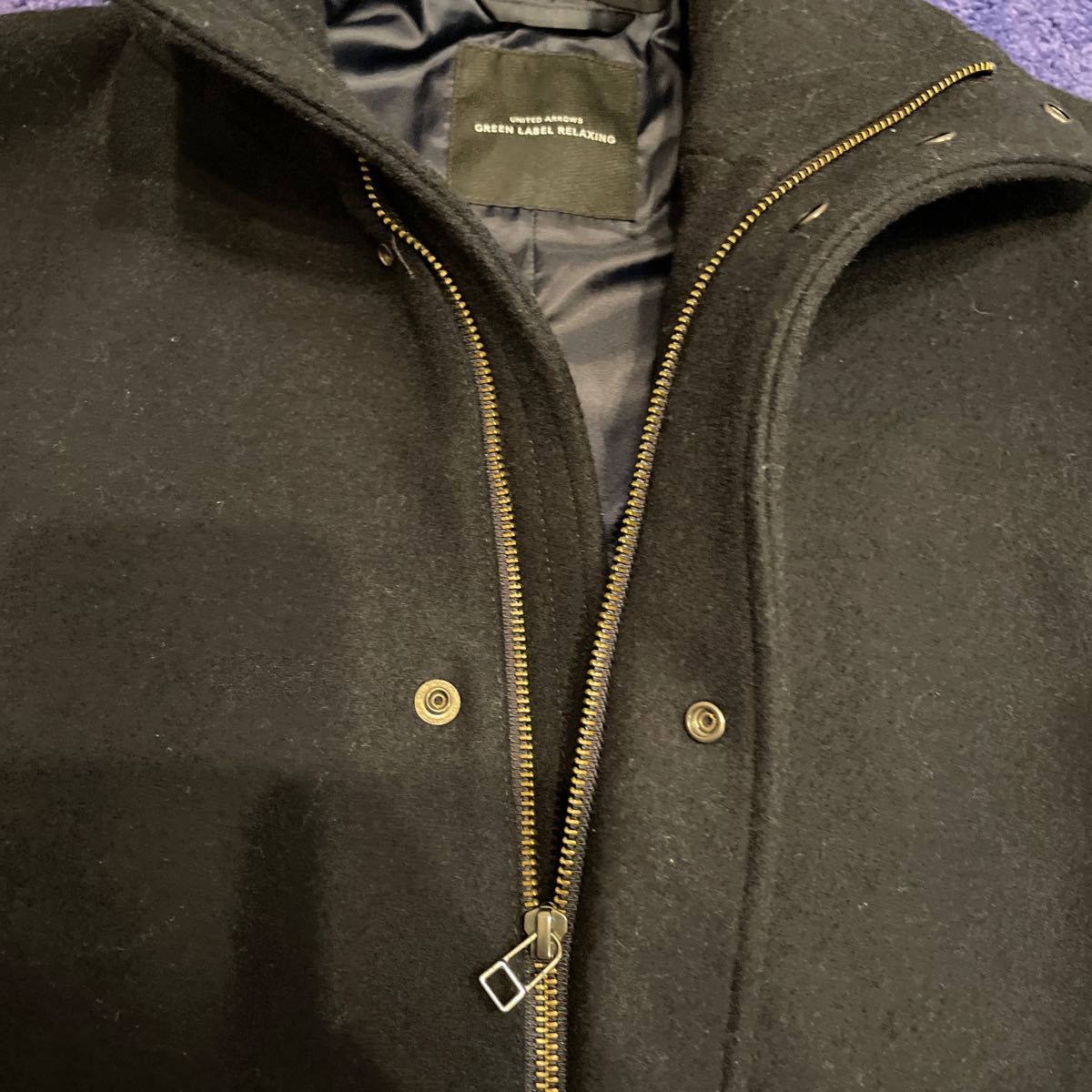 united arrows ユナイテッドアローズ 黒 フーディコート