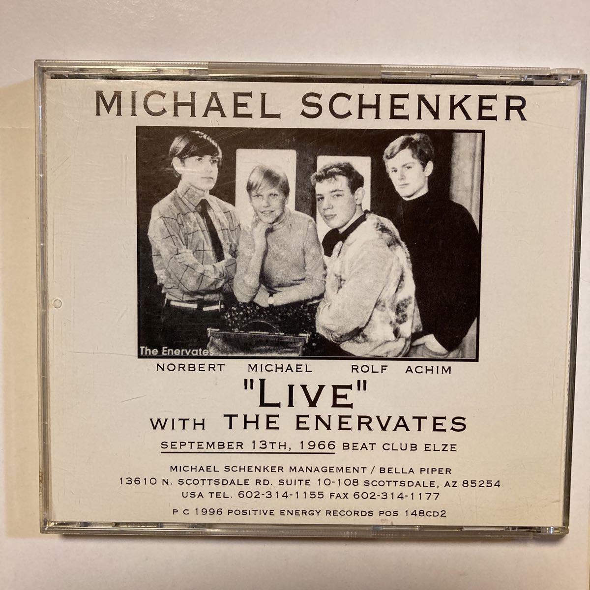 超レア盤 MICHAEL SCHENKER ’’LIVE'' AT AGE 11 WITH THE ENERVATES 1966年 SEPTEMBER 13TH マイケル・シェンカー 11歳！_画像3