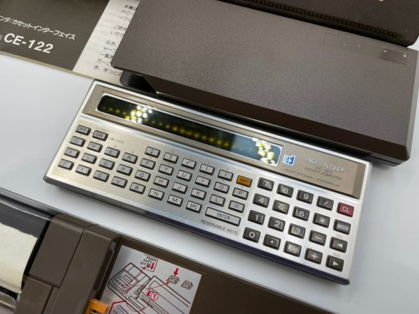 J-36S SHARP карманный компьютер принтер | кассета интерфейс комплект PC-1211 CE-122 sharp Showa Retro античный смешанные товары 