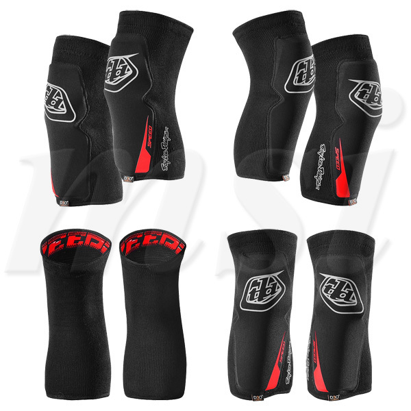 Troy Lee トロイリー 2018年 Speed スピード ニースリーブ 自転車用 左右ペア 黒/XL-XXL 【kng0352】