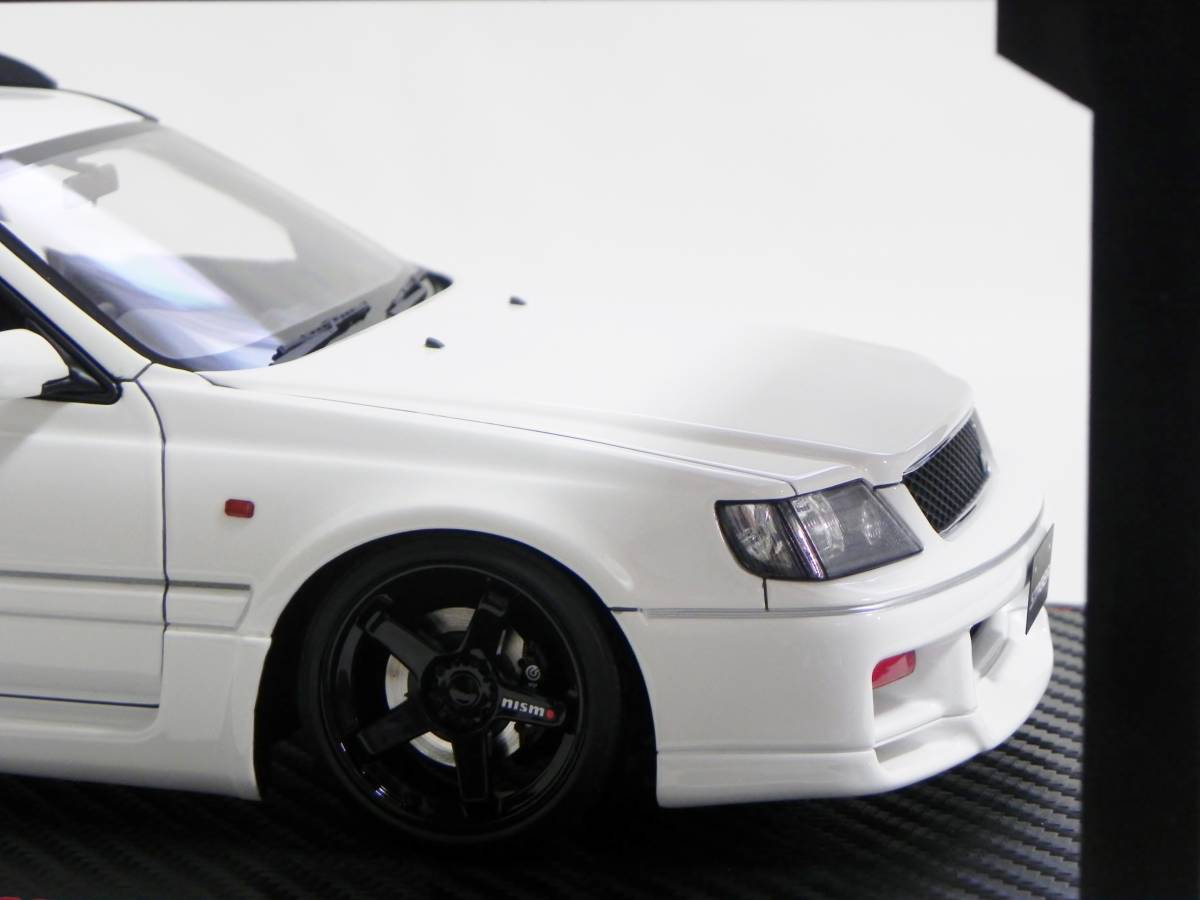 IG 2889 1/18 Nissan STAGEA 260RS (WGNC34) White With Engine WEB限定 イグニッションモデル ステージア NISMO LM GT4 RB26DETT エンジン_画像6