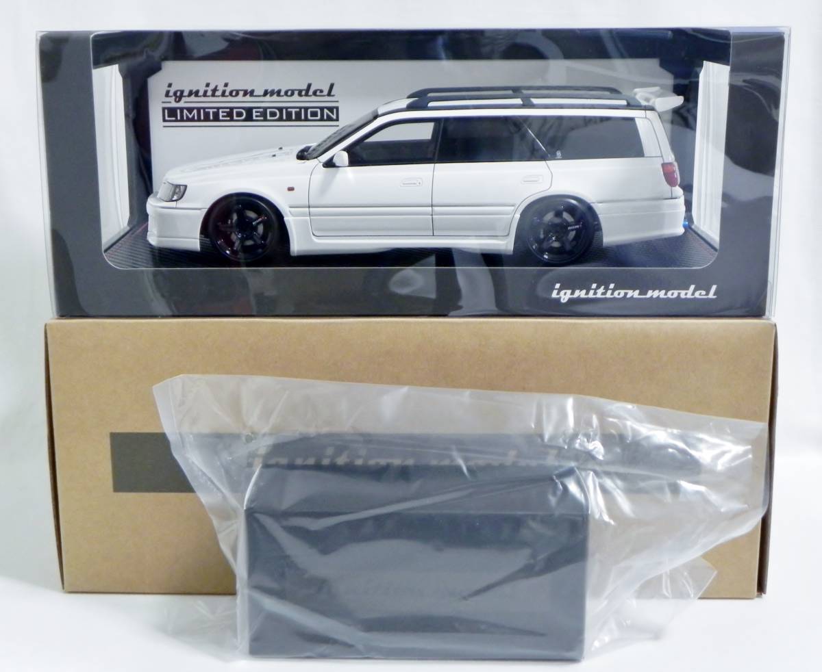 IG 2889 1/18 Nissan STAGEA 260RS (WGNC34) White With Engine WEB限定 イグニッションモデル ステージア NISMO LM GT4 RB26DETT エンジン_画像1