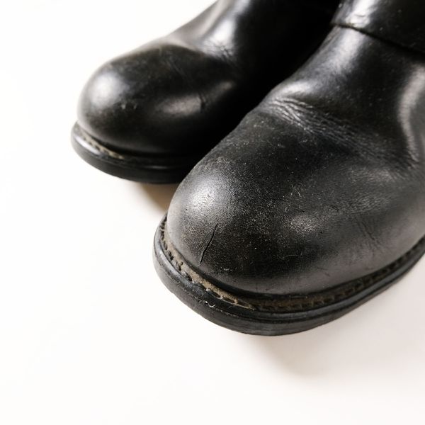 80\'s PT83 Caro laina original leather plain tu engineer boots black 8.5 (26,5cm) America made steel tu80 period Old Vintage 