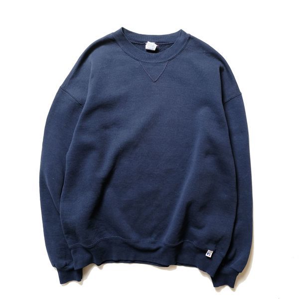 高品質の人気 ネイビー (XL) 紺 シャツ スウェット クルーネック