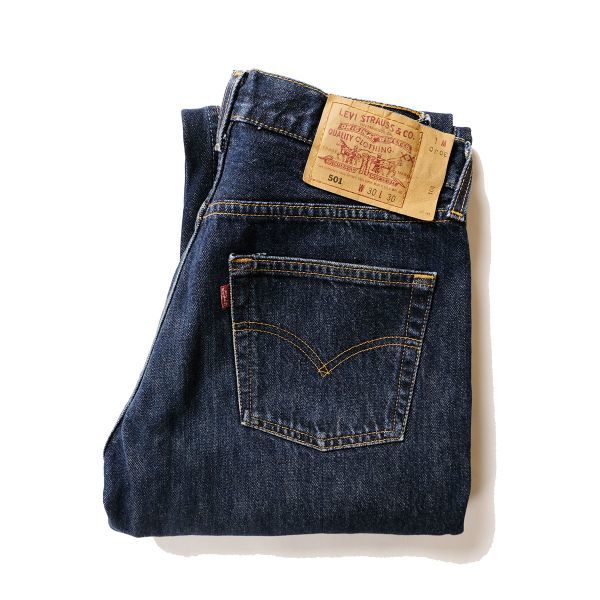 90's USA製 Levi's リーバイス 501 デニムパンツ (w30xL30) 濃紺 90年代 アメリカ製 旧タグ オールド 1998年製 ビンテージ