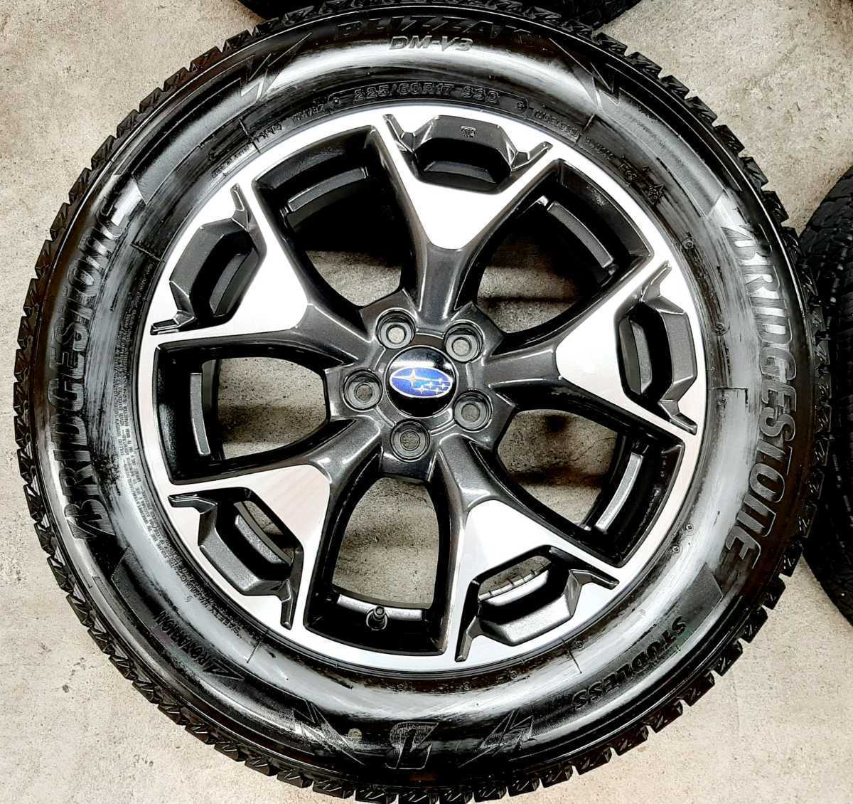 極上品】スバル XV 純正 ホイールタイヤ 2020年 ブリザックDM-V3 225