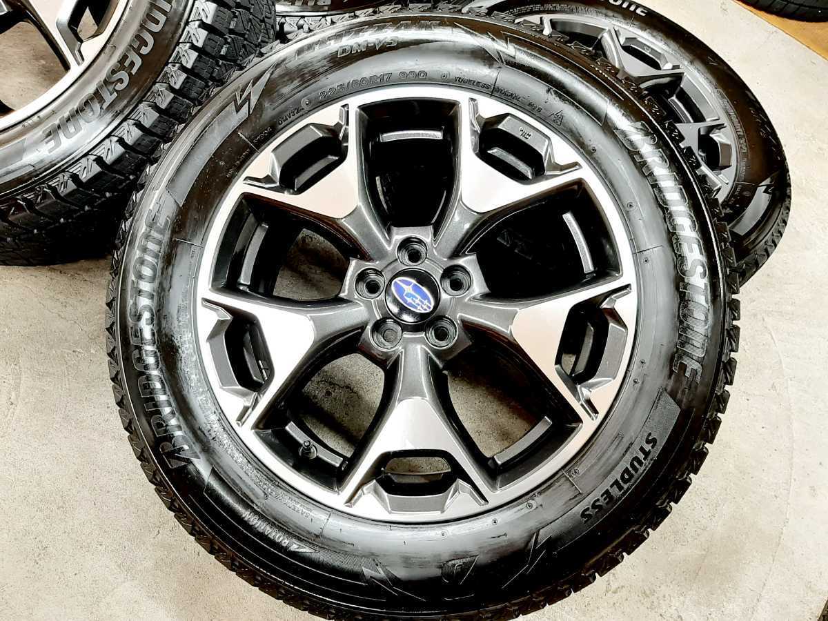 極上品】スバル XV 純正 ホイールタイヤ 2020年 ブリザックDM-V3 225