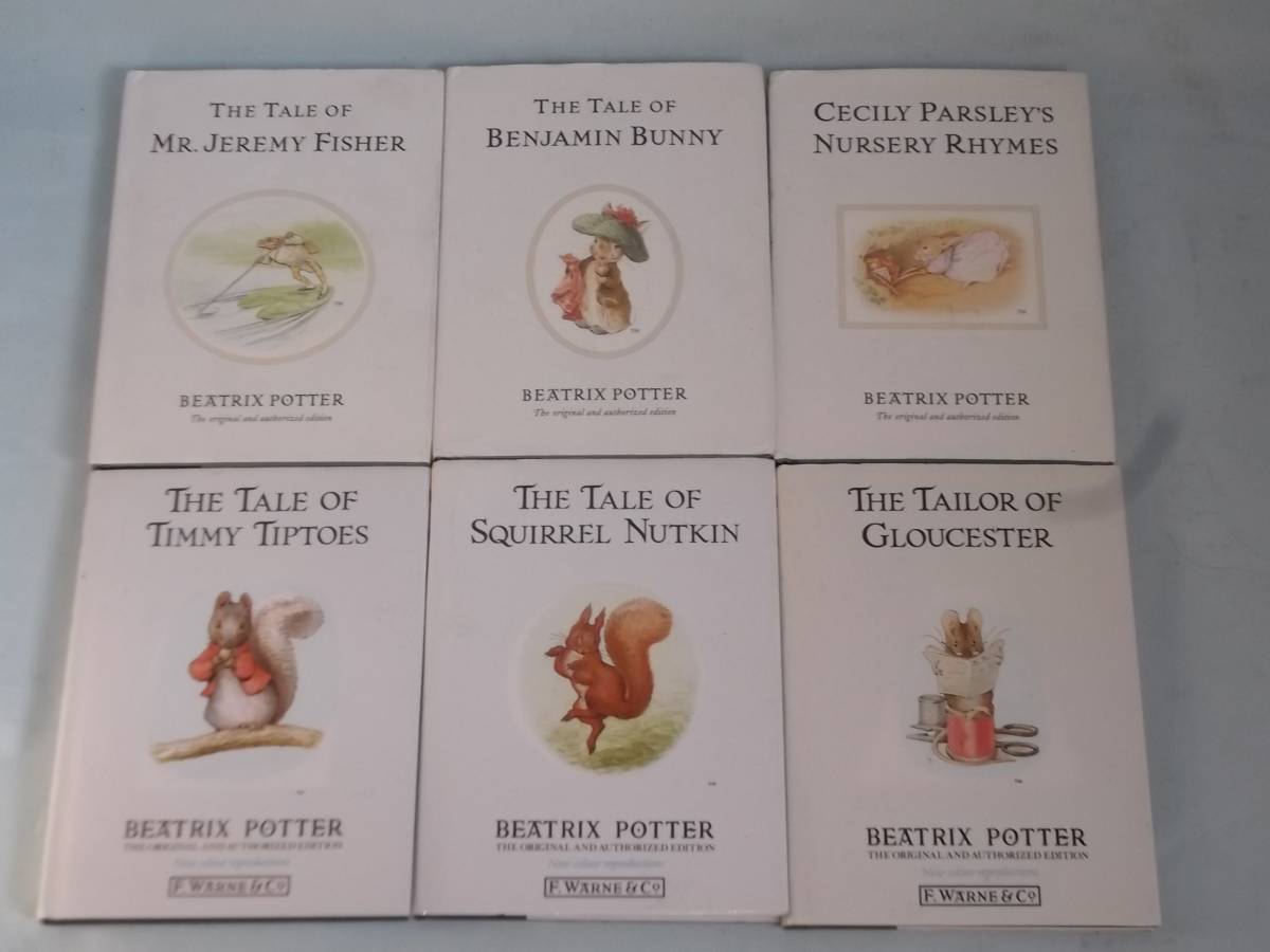 英国 絵本 ピーターラビット 6冊セット 洋書 英語教材 多読 古本 中古 THE ORIGINAL PETER RABBIT BOOKS BY BEATRIX POTTER　_THE ORIGINAL PETER RABBIT BOOKS