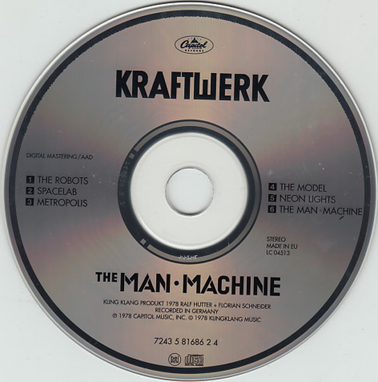 [CD]KRAFTWERK - The Man Machine[EU запись /? год Capitol]