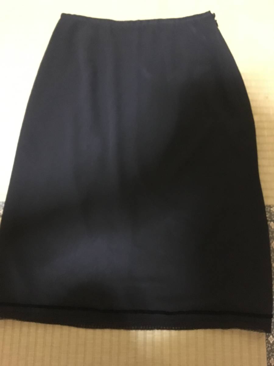 美品・MULTI　MIX・裾レース付き・スカート・黒色・サイズ9・300円_画像6