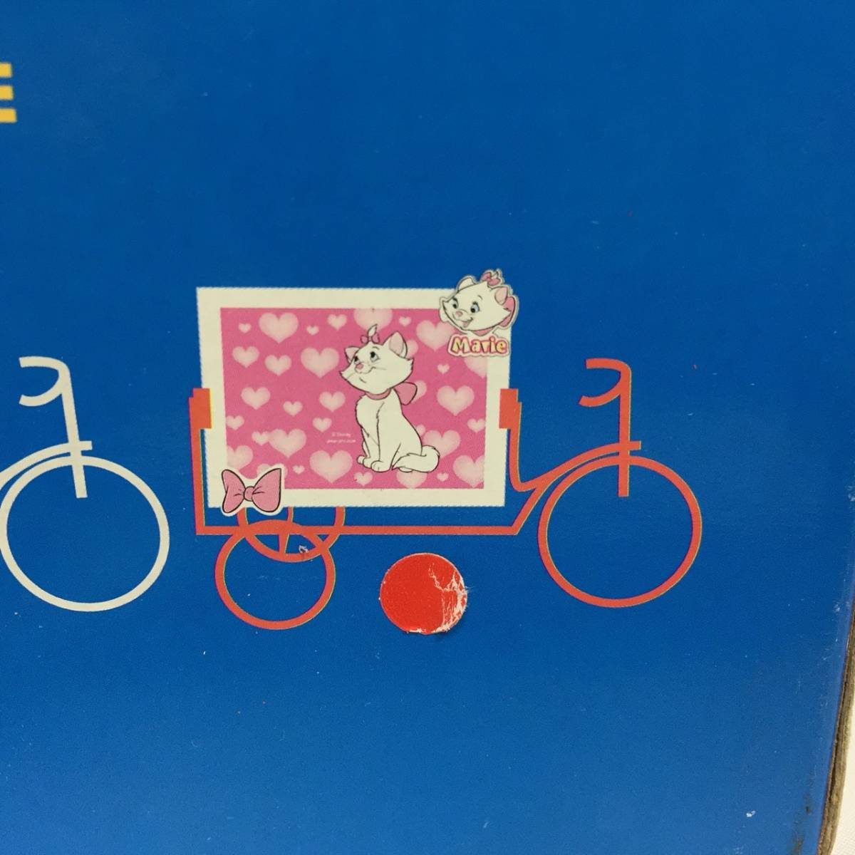 ディズニー　マリーちゃん　マリー　フォトフレーム　写真立て　自転車　未使用_画像2