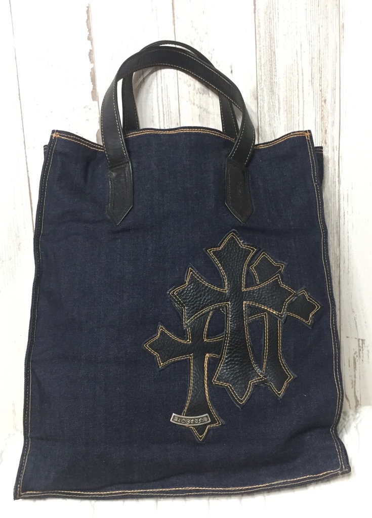 A&G Denim tote bag Cross patch attaching B