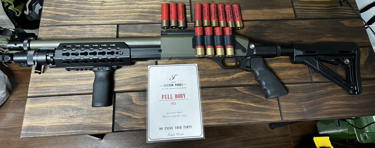 同様 フリップ工房カスタム ショットガン ベネリM3 CYMA 870 マルイ ...