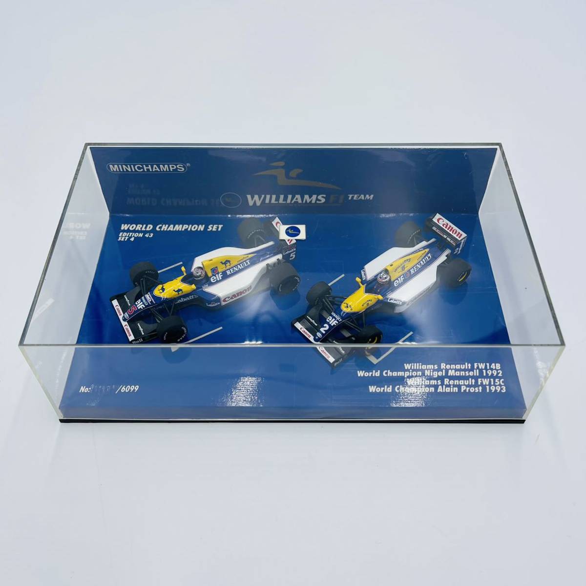 ミニチャンプス PMA MINICHAMPS ワールドチャンピオン 1/43 ウィリアムズ ルノー ウイリアムズ マンセル プロスト FW14B FW15C WILLIAMS F1_画像1