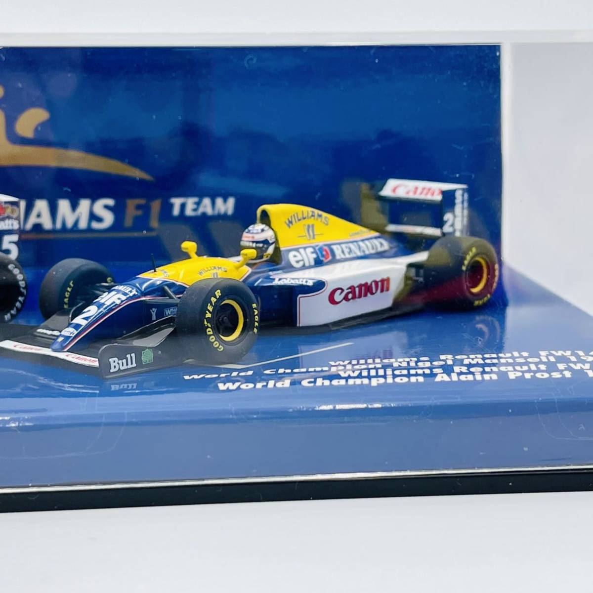 ミニチャンプス PMA MINICHAMPS ワールドチャンピオン 1/43 ウィリアムズ ルノー ウイリアムズ マンセル プロスト FW14B FW15C WILLIAMS F1_画像9