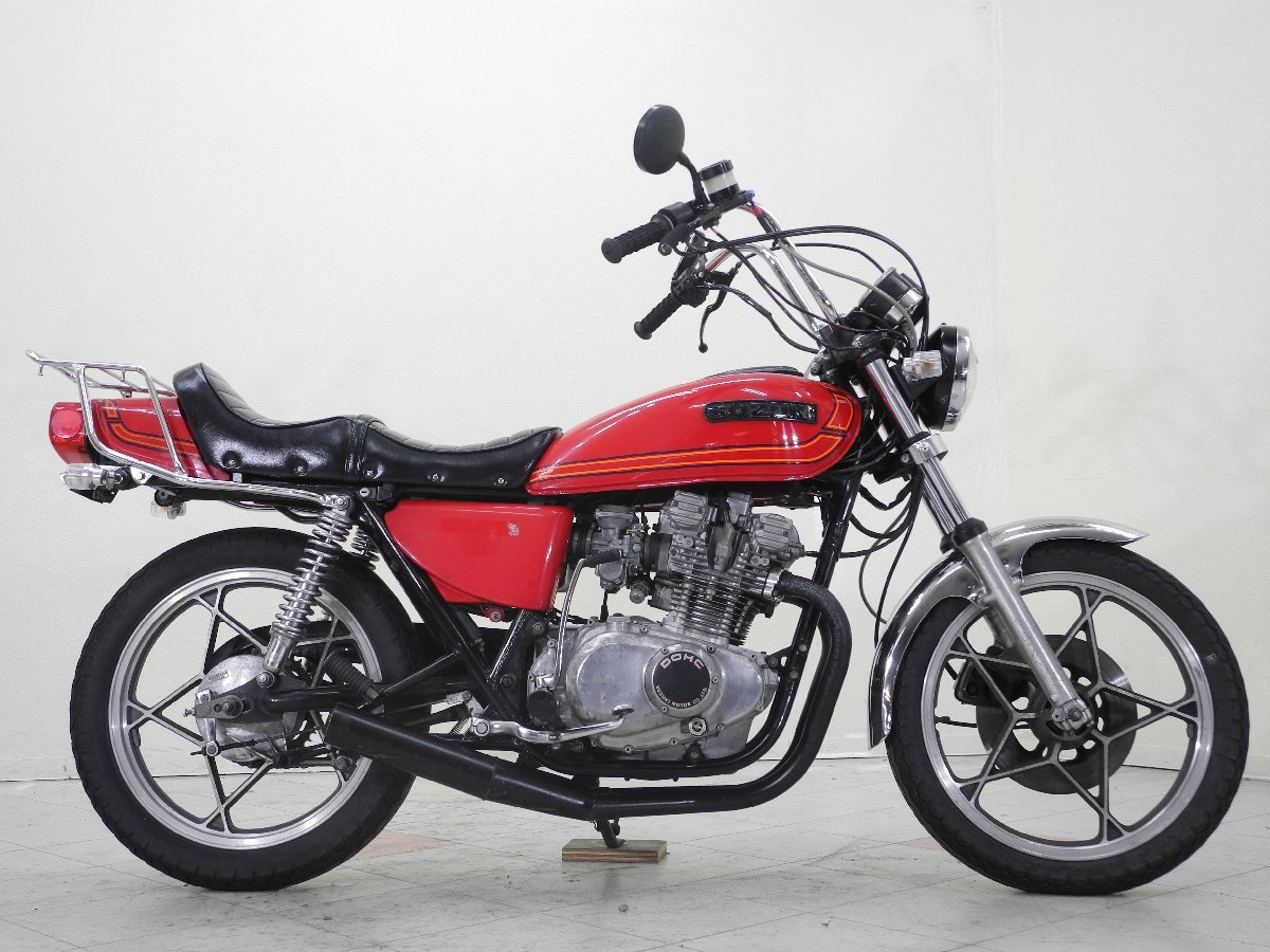 特別出品!! スズキ GS400 【動画有】ローン可 車検残2023年7月 ETC 旧車 希少車 星型キャスト 400cc GS400E SUZUKI 売り切り_画像4