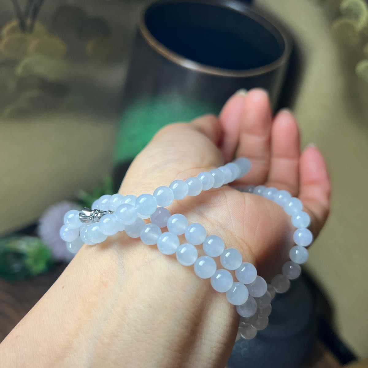 本翡翠 氷種人気白月光ネックレス | noonanwaste.com