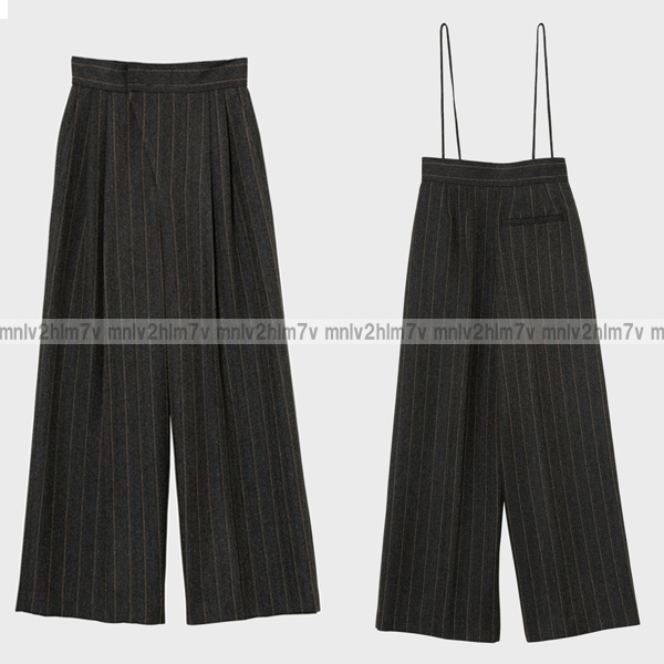 [ popular complete sale ] new goods * unused Stunning Lure high waist 2way wide pants gray overall tuck pants STUNNING LURE