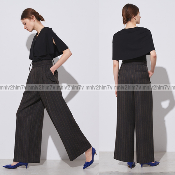 [ popular complete sale ] new goods * unused Stunning Lure high waist 2way wide pants gray overall tuck pants STUNNING LURE