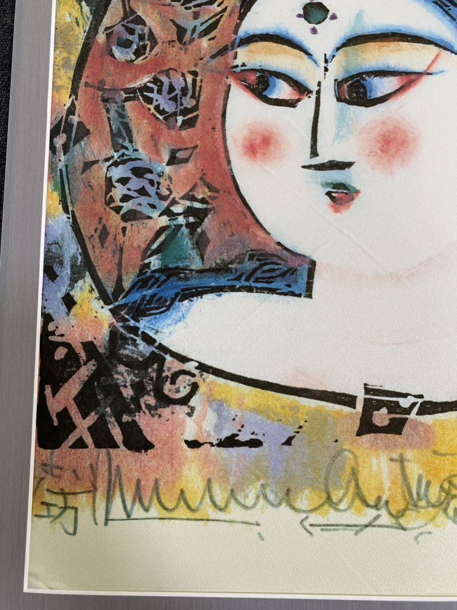 棟方志功の版画2点【女人観世音仰向け妃と振り向け妃】 棟方志功の版画2点【女人観世音仰向け妃と振り向け妃】