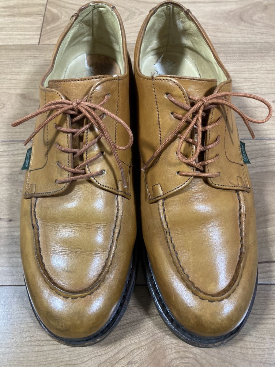 送料込】 Paraboot ベージュ パラブーツシャンボード size表記 8F