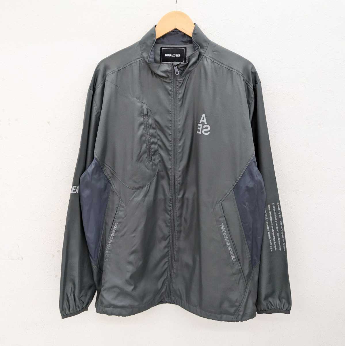 WIND AND SEA ウィンダンシー WDS A32 REFLECTION THIN TRUCK JACKET / CHARCOAL (JK-22) リフレクション トラックジャケット グレー