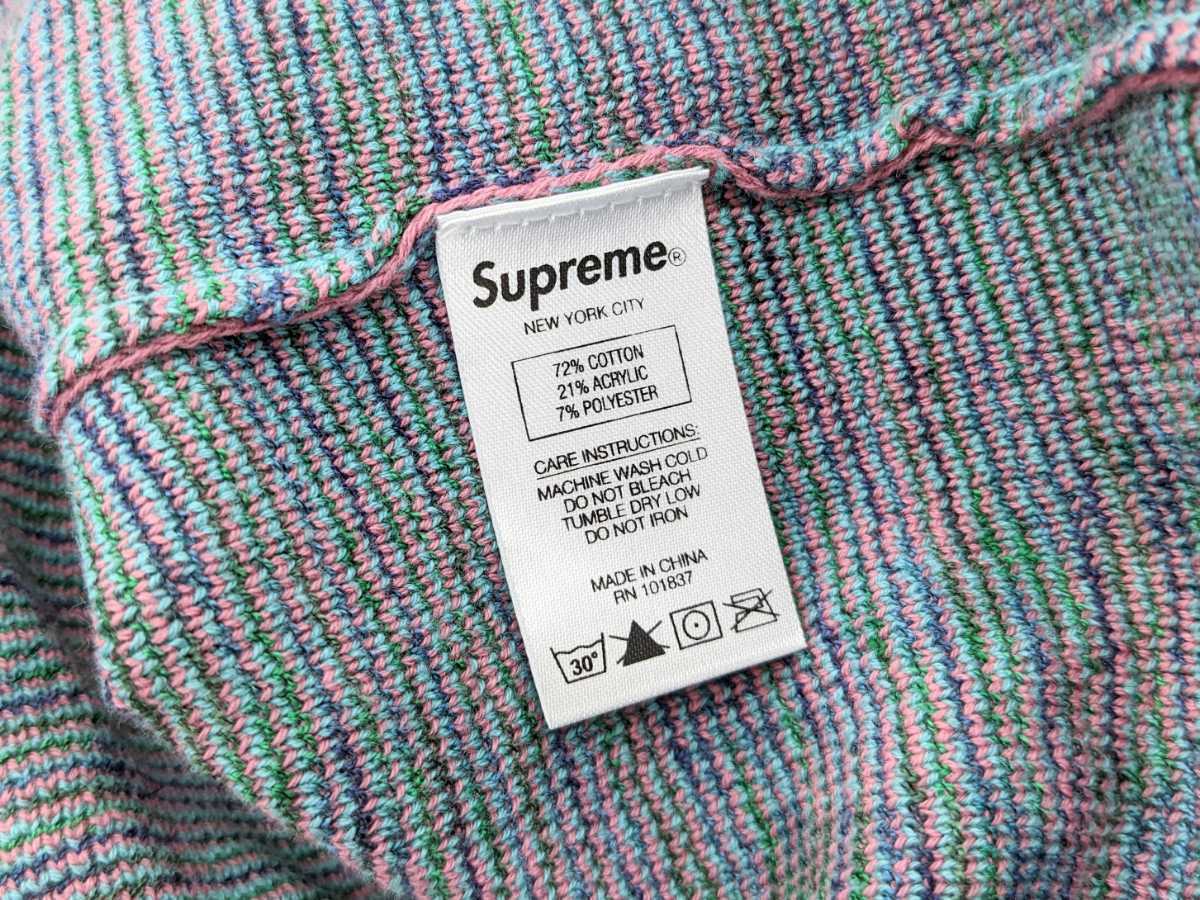∀ Supreme 18SS Tapestry Sweater Teal タペストリー セーター ニット クルーネック プルオーバー グリーン系 総柄