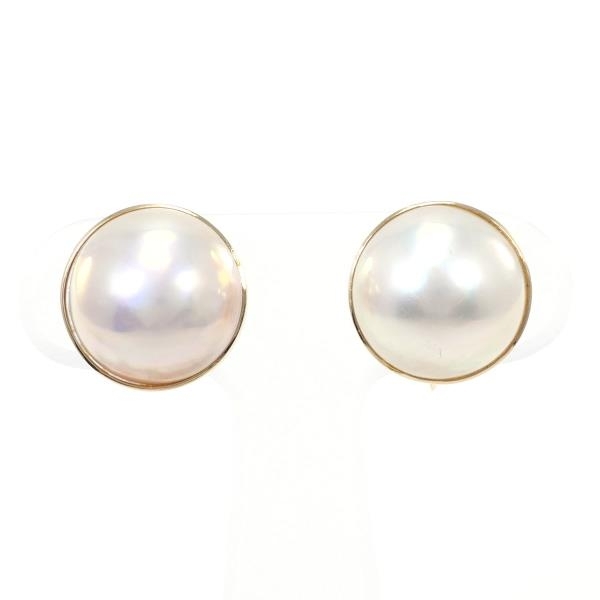 K18YG イヤリング マベパール 総重量約5.3g 美品 送料無料☆0315