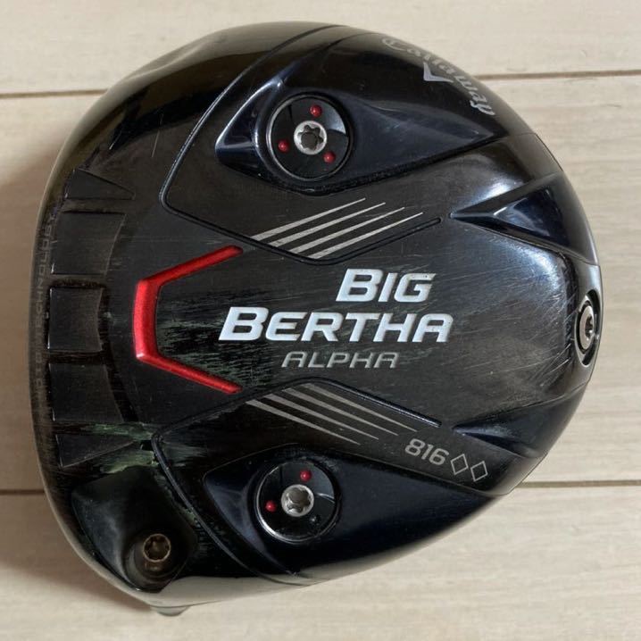 Callaway ドライバー BIG BERTHA ALPHA 816 ヘッド 左用 2015年 訳アリ