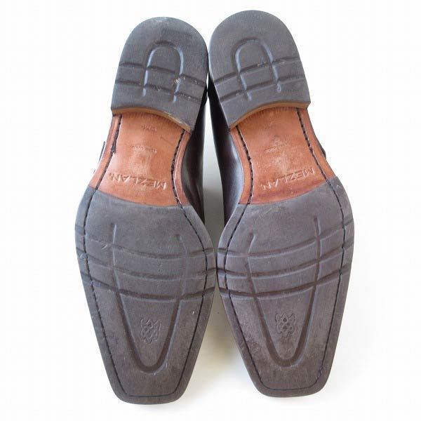 高級品 MEZLAN Uチップ GRANT サイドゴア スリッポン 9M 27cm スクウェアトゥ メンズ 靴 d138-32-0066Z_画像5