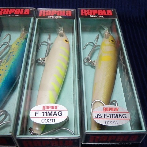 【安値スタート】ラパラ マグナム フローティング F-11Mag 4本セット Lot of four Rapala F11 MAGNUM Lures JAPAN SPECIAL Color!の画像7