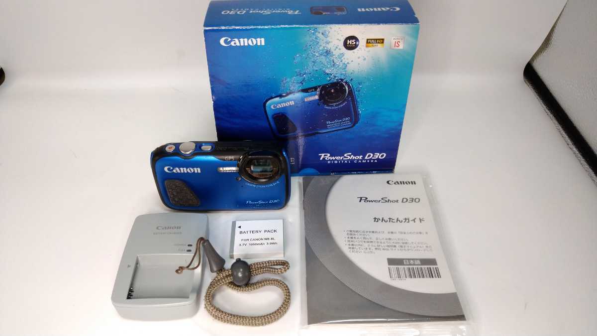 パワーショット PowerShot Canon キャノン D30 防水 デジタルカメラ 品