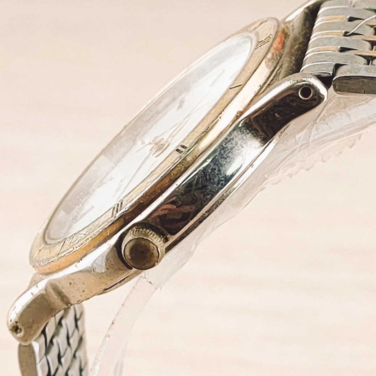 SEIKO セイコー ALBA アルバ URBAN アーバン 腕時計 アナログ V701 6C50 時計 ヴィンテージ 2針 白文字盤 アクセサリー アンティーク_画像4