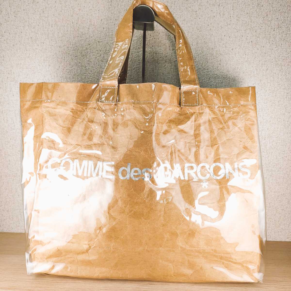 グリーン・ホワイト系 完成品♪ COMME des GARCONS トートバッグ
