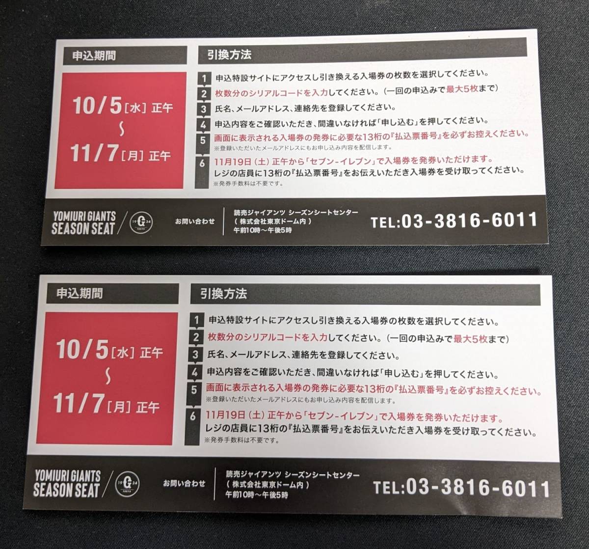 その他 ジャイアンツファンフェスタ2022招待券2枚