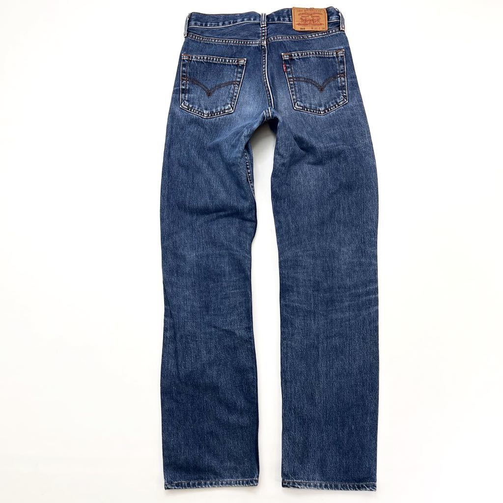 リーバイス ☆ LEVIS 508 安定の定番♪ W30 ストレート デニムパンツ ブルー ジーンズ インディゴ アメカジ ストリート 古着MIX■Ja5153_画像3