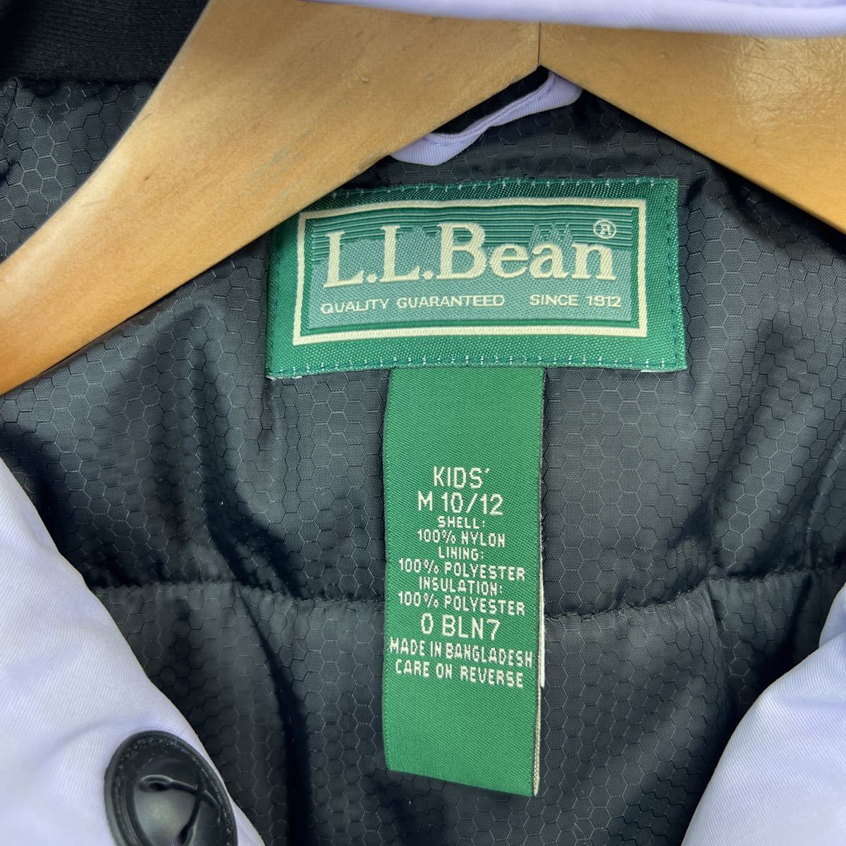 エルエルビーン L.L.Bean キッズ 10/12 スキーウェア 中綿 ジャケット パーカー パープル ライトブルー 可愛いカラーリング BH111