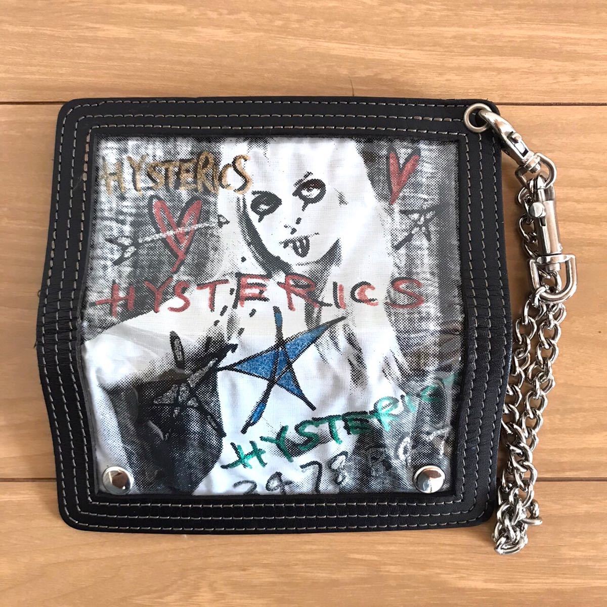 HYSTERIC GLAMOUR ヒステリックグラマー HYSTERICS 長財布 ウォレットチェーン 財布 レザー チェーン_画像2