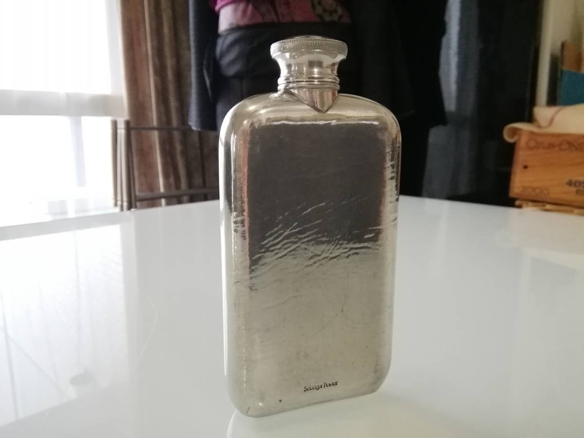  хорошая вещь хранение товар Vintage фляга SELANGOR Selangor Pewter виски Scotch бутылка посуда для сакэ осмотр settled 224g