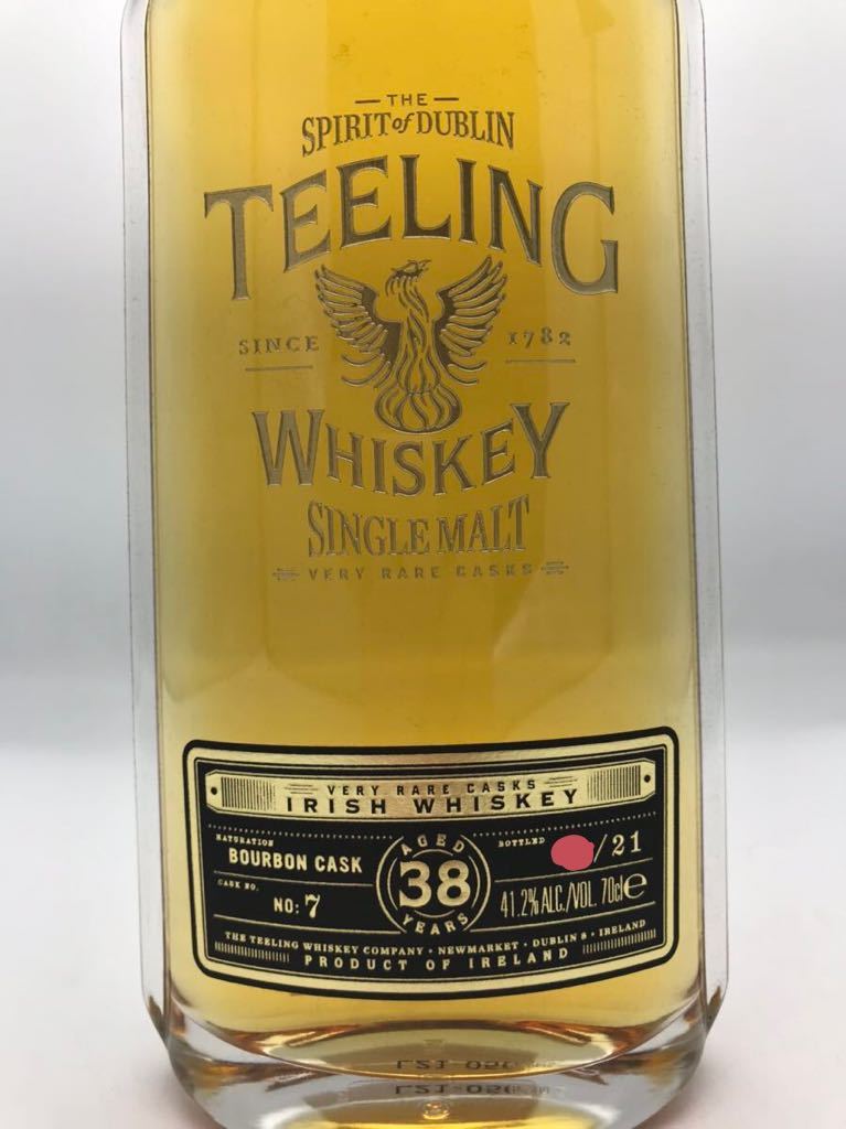 [ not yet . plug completion goods ] tea ring 38 year Berry rare Bourbon casque TEELING Irish whisky 41.2% 700ml outer box booklet *18807