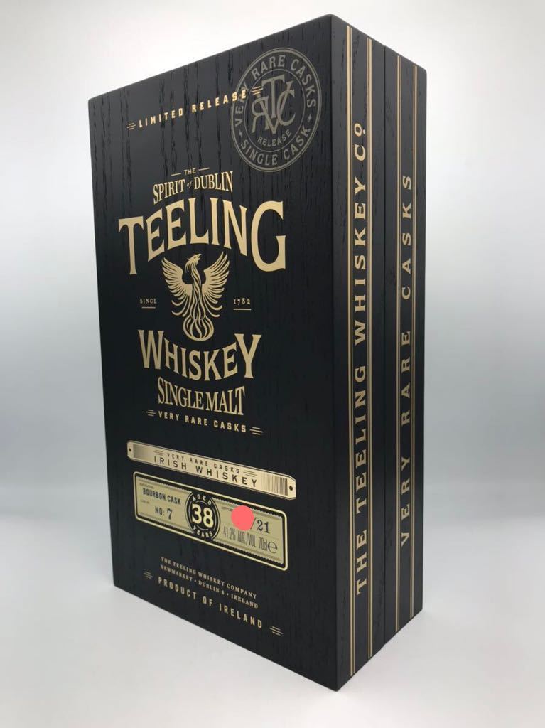 [ not yet . plug completion goods ] tea ring 38 year Berry rare Bourbon casque TEELING Irish whisky 41.2% 700ml outer box booklet *18807