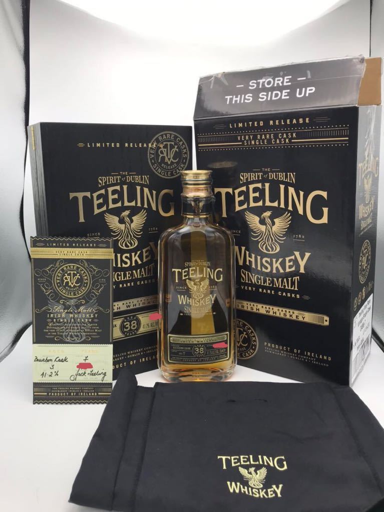 [ not yet . plug completion goods ] tea ring 38 year Berry rare Bourbon casque TEELING Irish whisky 41.2% 700ml outer box booklet *18807