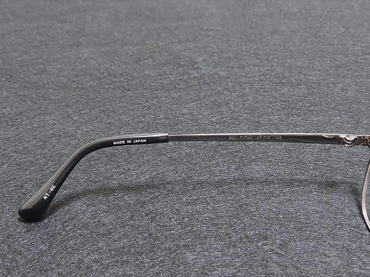 新品　OPTIMA　日本製　メガネ　眼鏡　高級感　上品　フルリム　チタン　超軽量　シルバー　ツーブリッジ_画像9