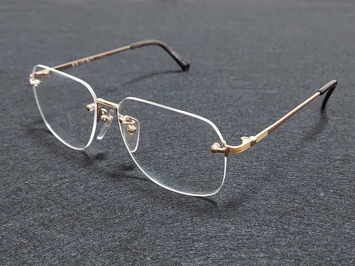 新品　GIVENCHY　ジバンシー　日本製　メガネ　眼鏡　高級感　上品　ツーポイント　ゴールド　12金　12金張り