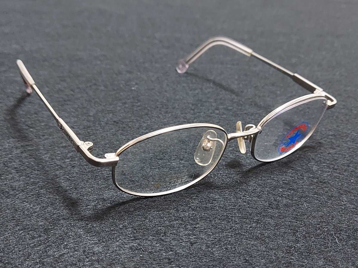 新品　CONVERSE　コンバース　メガネ　眼鏡　高級感　上品　フルリム　軽い　キッズ　子供用　シルバー_画像4