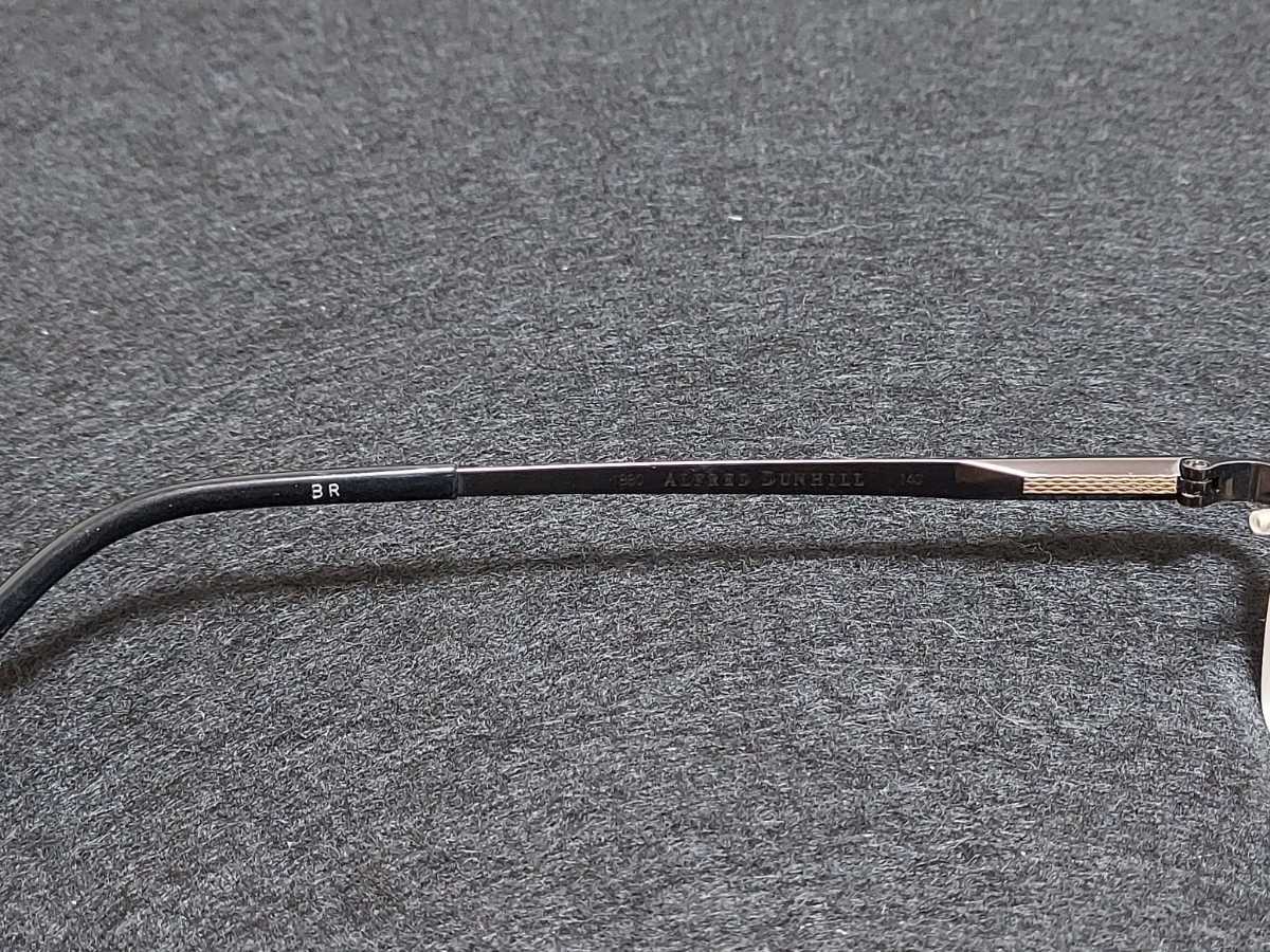 新品　dunhill　日本製　メガネ　眼鏡　高級感　上品　ツーポイント　チタン　軽い　ブラウン系　オシャレ_画像8