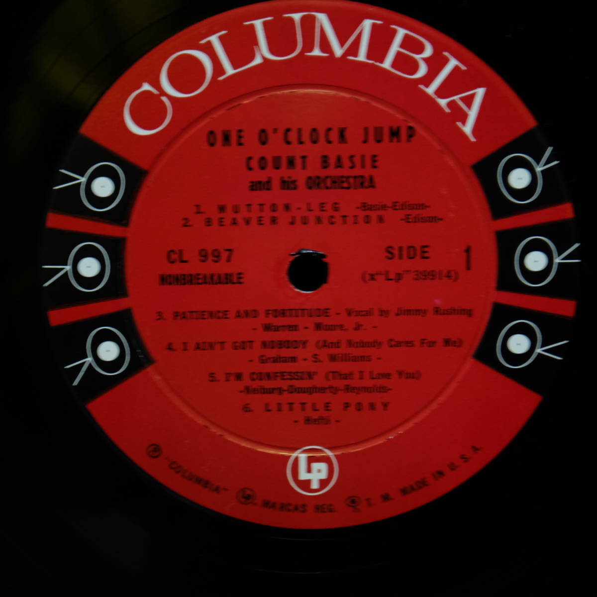 Columbia【 CL 997 : One O’Clock Jump 】6eye / Count Basie_画像3